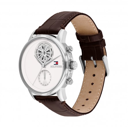 White Leather Watch