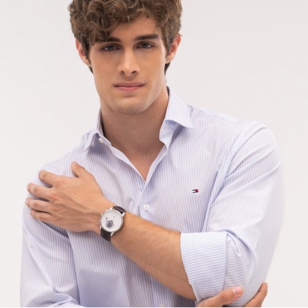 White Leather Watch