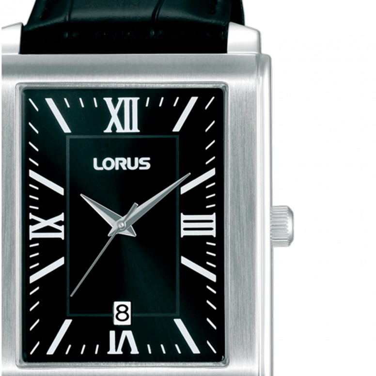 Classic Rectangular Black Watch