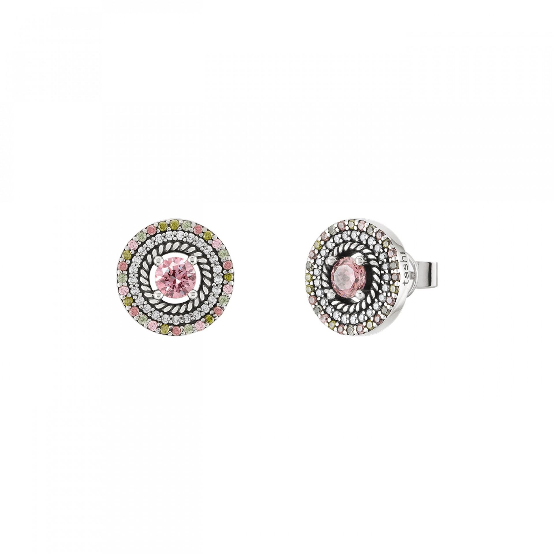 Pendientes Hawaii Verde y Rosa