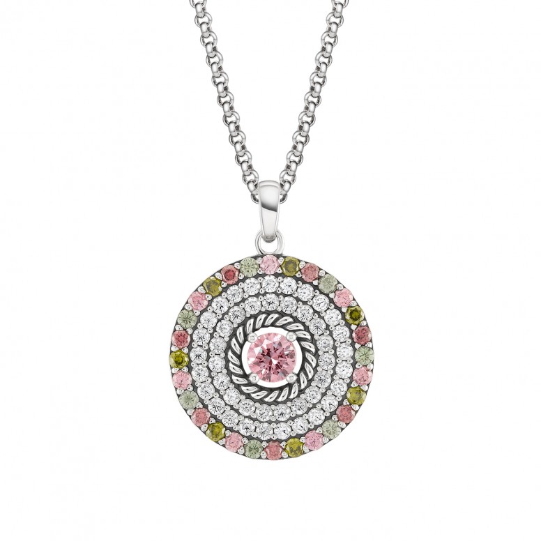 Hawaii Green and Pink Necklace