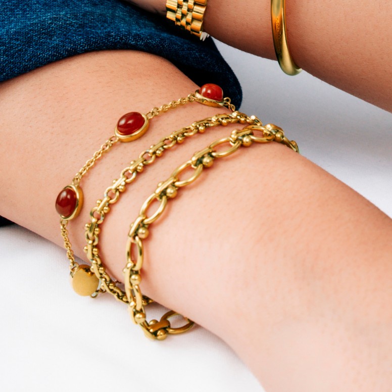 Pulseira Salina Oval Warm Red