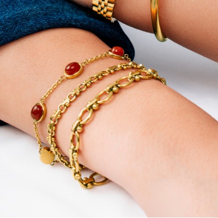 Pulseira Salina Oval Warm Red