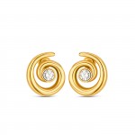 Pendientes Chess Spiral Golden