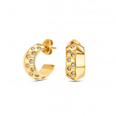 Pendientes Chess Crystal Golden