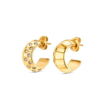 Pendientes Chess Crystal Golden
