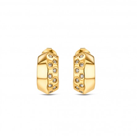 Pendientes Chess Crystal Golden