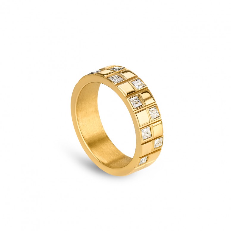 Anel Chess Crystal Golden