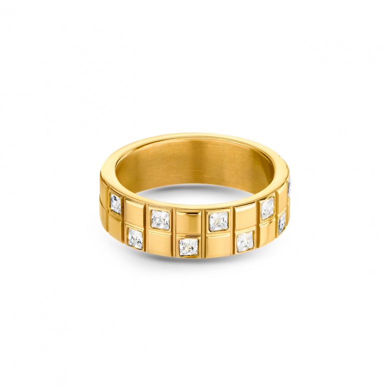Anel Chess Crystal Golden