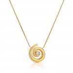 Colar Chess Spiral Golden