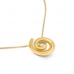 Colar Chess Spiral Golden