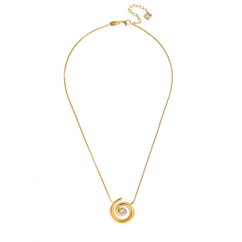 Colar Chess Spiral Golden
