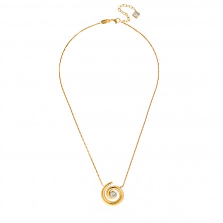 Colar Chess Spiral Golden