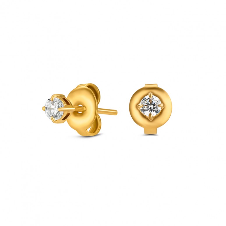 Eternal Golden Necklace & Earrings Set