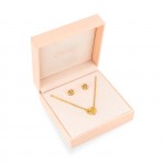 Eternal Golden Necklace & Earrings Set