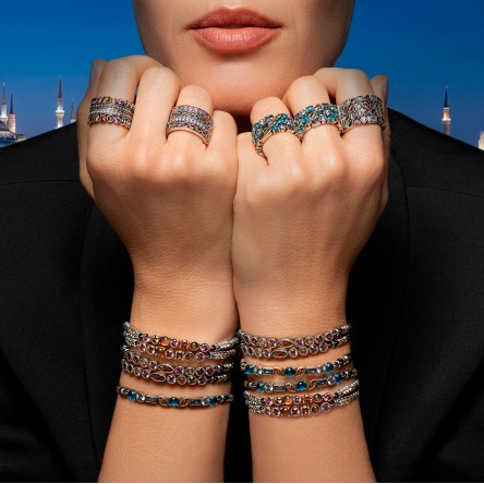 Anillo Istambul Azul