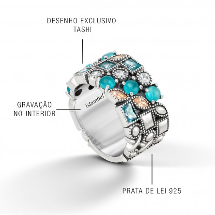 Anillo Istambul Azul