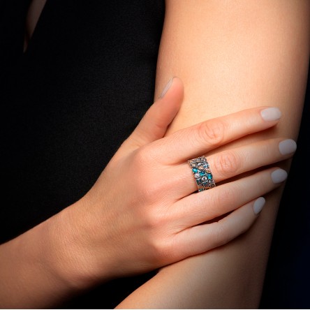 Anillo Istambul Azul