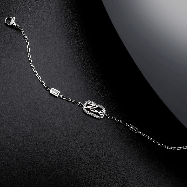 Pulseira Crystals Prateada