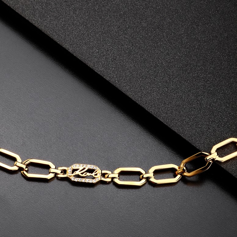Pulseira Crystals Dourada