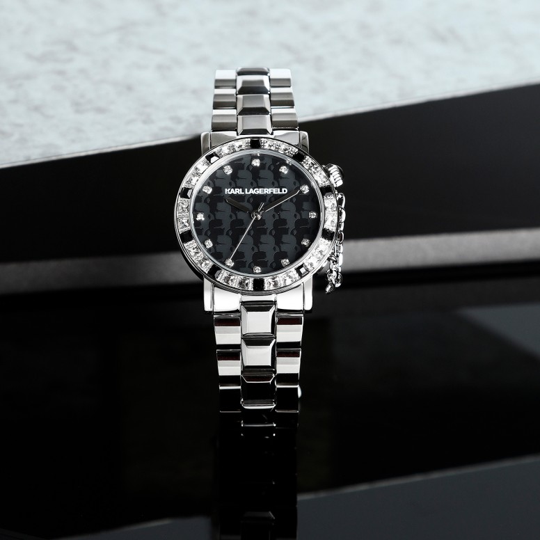 Rel�gio Crystals Preto