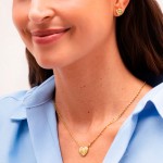 Eternal Golden Necklace & Earrings Set