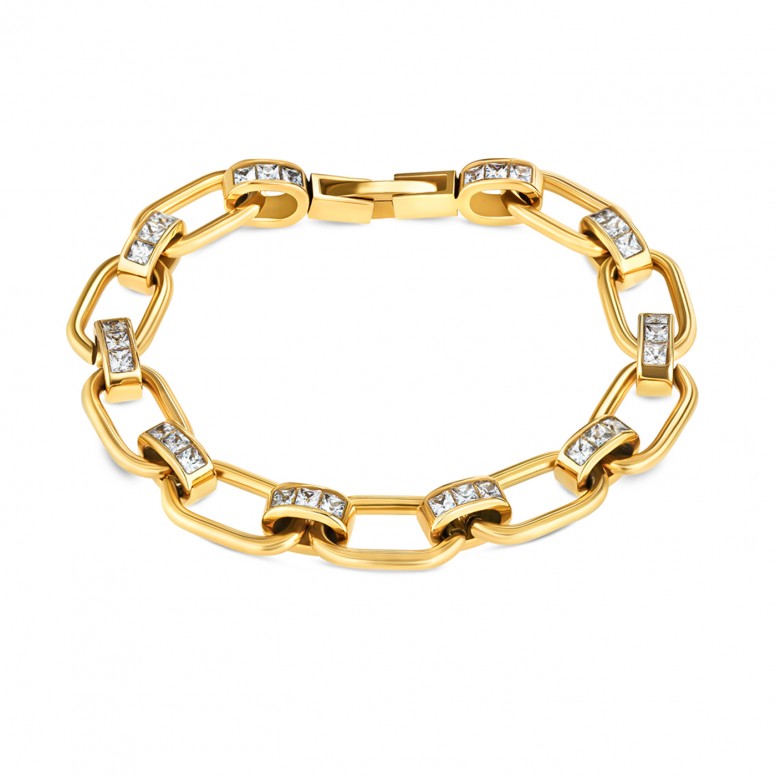 Pulsera Chess Crystal Golden
