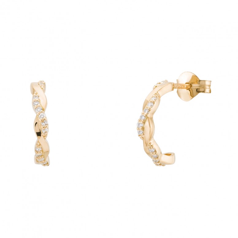 Aros Grace Oro 18K Diamantes