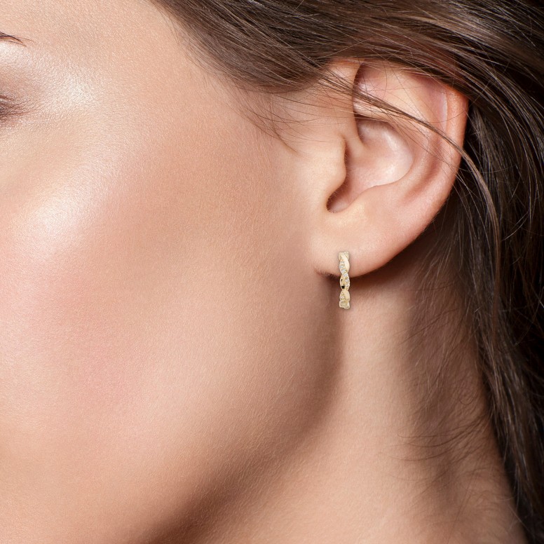 Aros Grace Oro 18K Diamantes