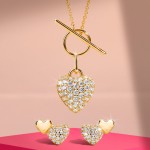 Pendientes Two Hearts Golden