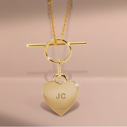 Travinca Heart Golden Necklace