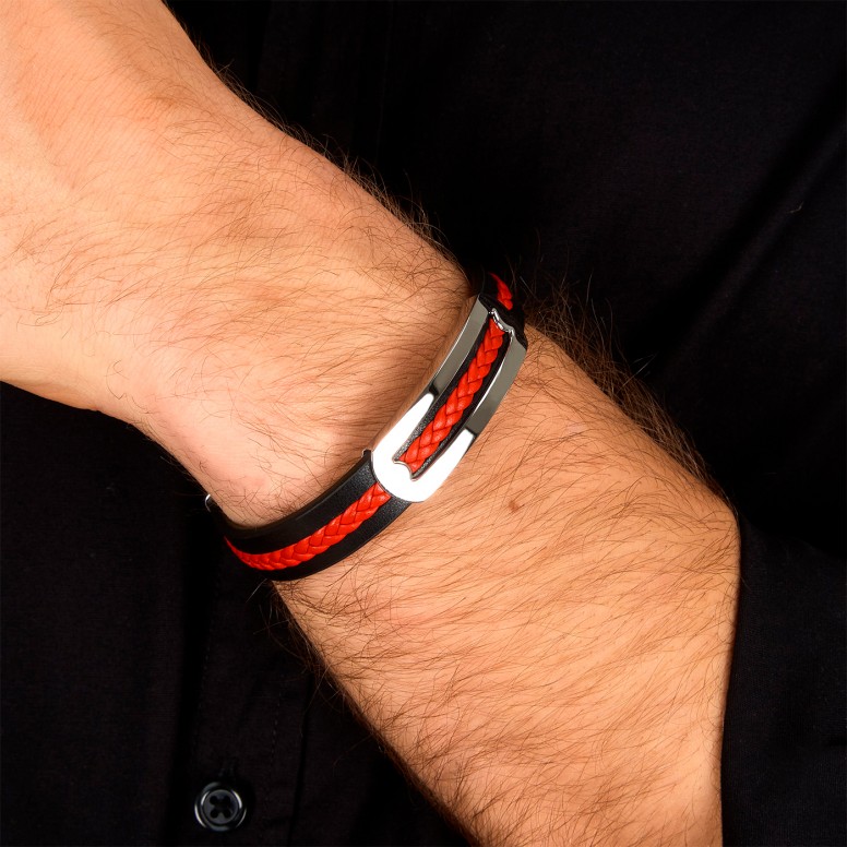 Pulsera Bandy Black and Red