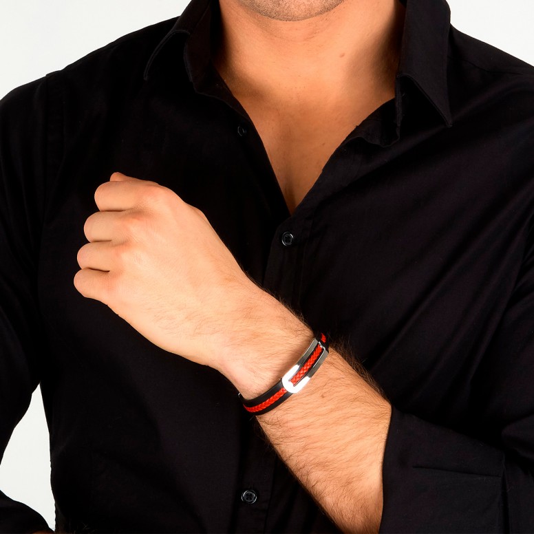 Pulsera Bandy Black and Red