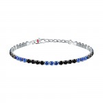 Tennis Blue and Black Bracelet