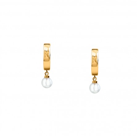 Argolas Shell Pearl Dourados