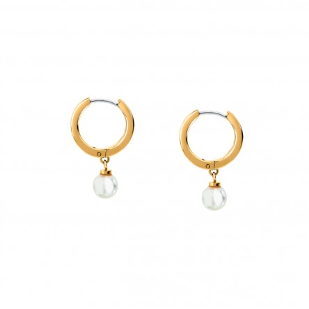 Argolas Shell Pearl Dourados