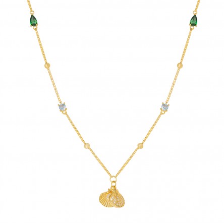 Collar Fun Shell & Stones Dorado