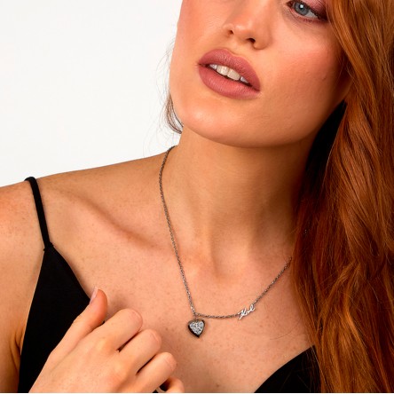 Charms Heart Silver Necklace