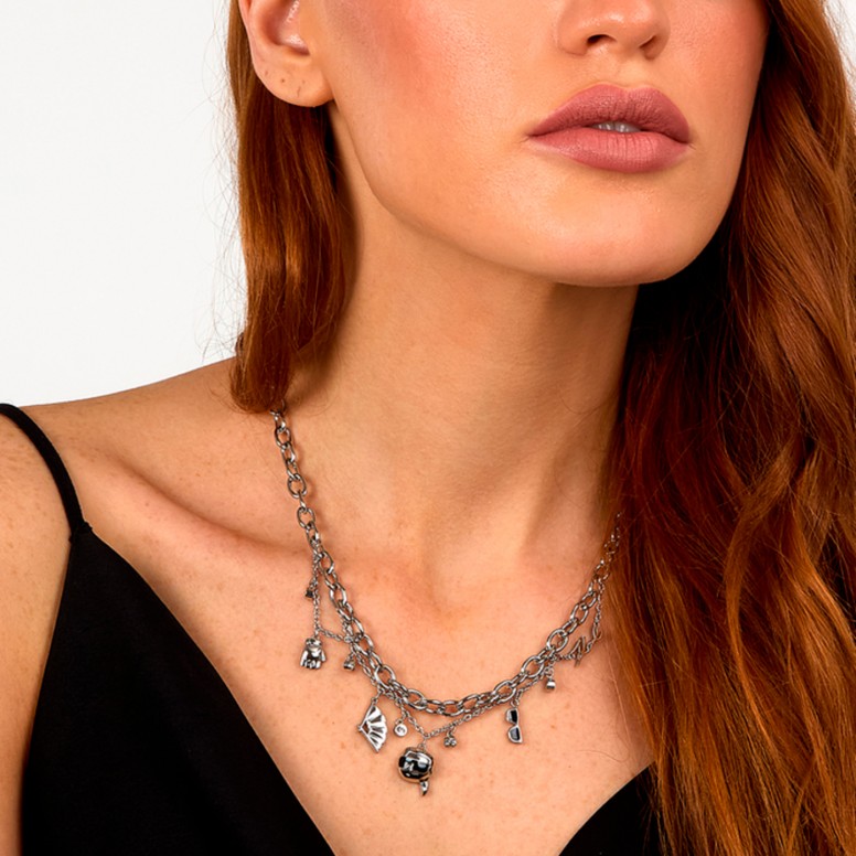 Collar Charms Plateado