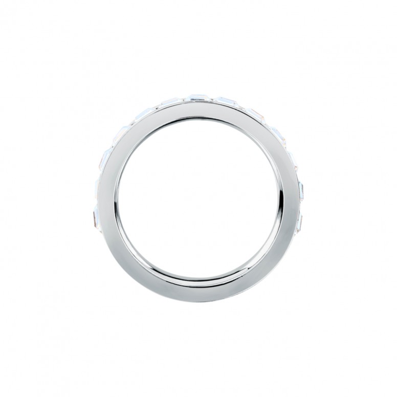 Crystals Silver Ring