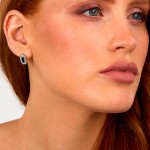 Pendientes Crystals Plateados