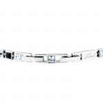 Crystals Silver and Black Bracelet