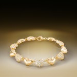 Pulseira Trionfo Golden Hearts