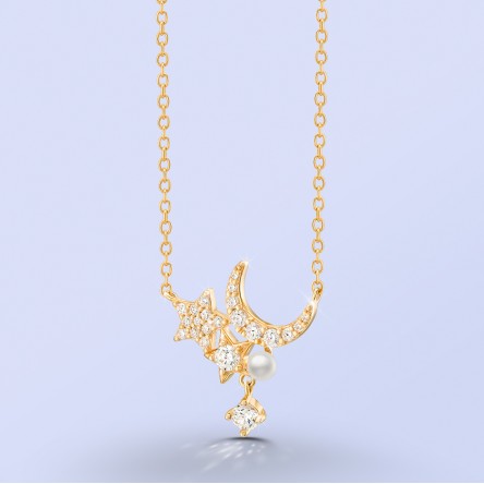 Colar Stars & Moon Golden