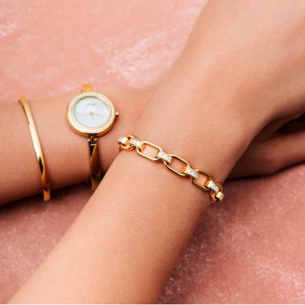 Pulsera Chess Crystal Golden