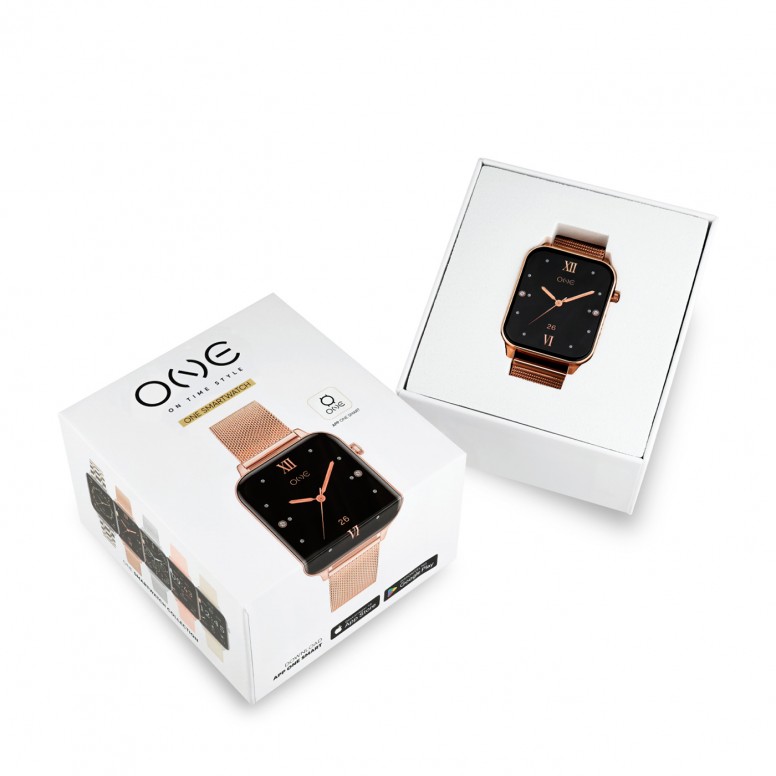 Rel�gio Smartwatch Frame Ouro Rosa