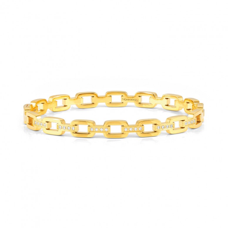 Pulsera Pretty Bangles Padlocks Dorada