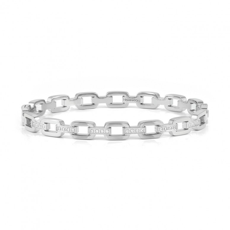 Pulsera Pretty Bangles Padlocks Plateada