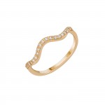 Anel Ouro 14K Waves