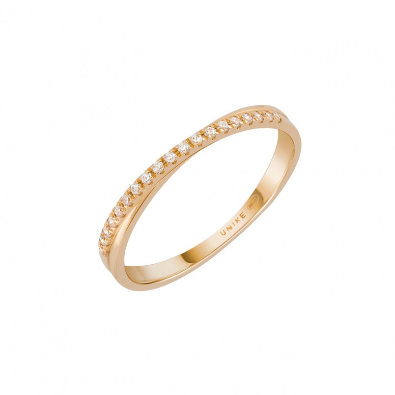 Double Cross 14K Gold Ring